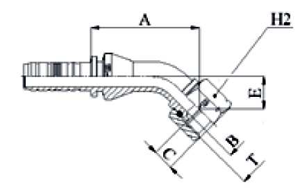 HEMBRA JIC CODO 45º  M82542